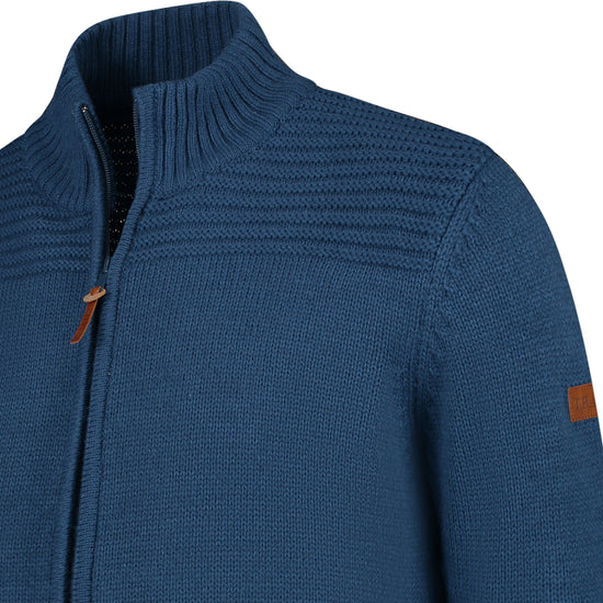 Raahe Men - Knitted cardigan - Blue DCB