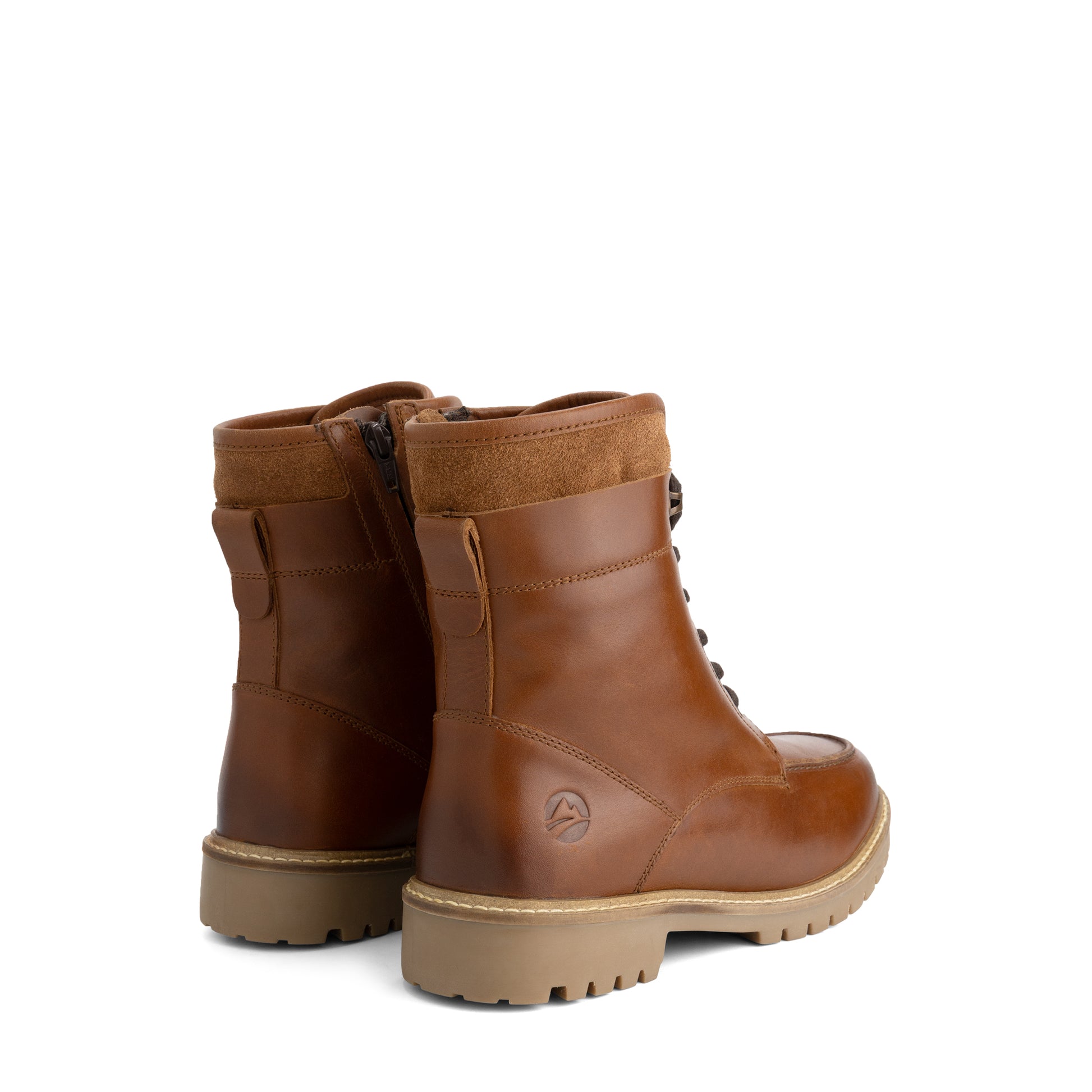 Langstrand Men - Lace-up boots - Wool-lined - Cognac BD