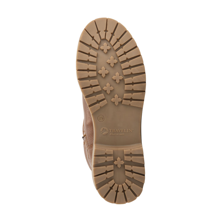 Trustrup Women - Biker boots - Wool-lined - Cognac UNS