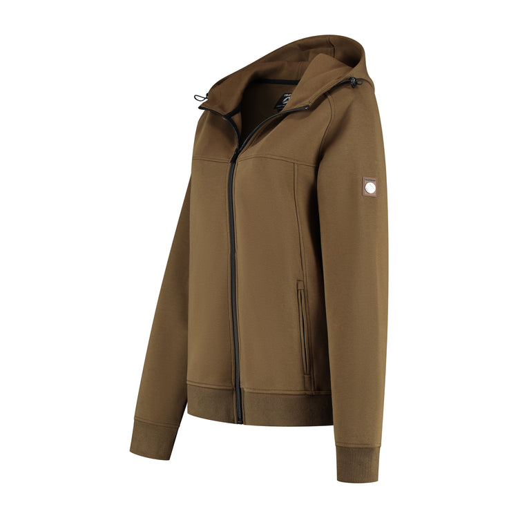 Stine Women - Hooded Cardigan - Sweat - Brown FL