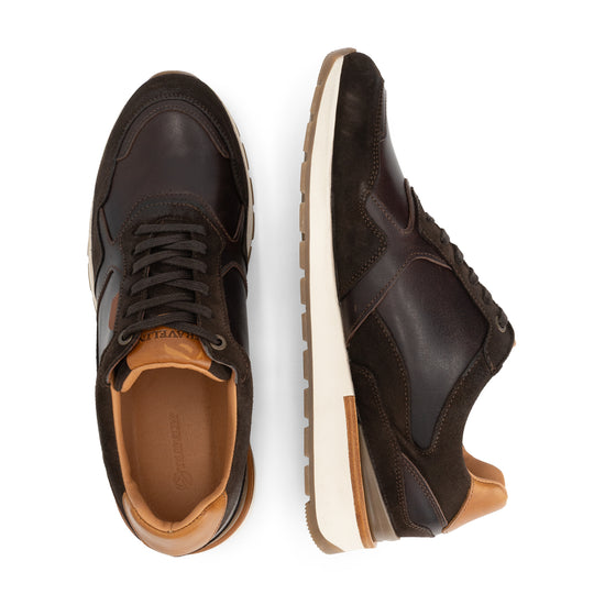 Dalton Men - Sneakers - Leather - Dark brown UPD