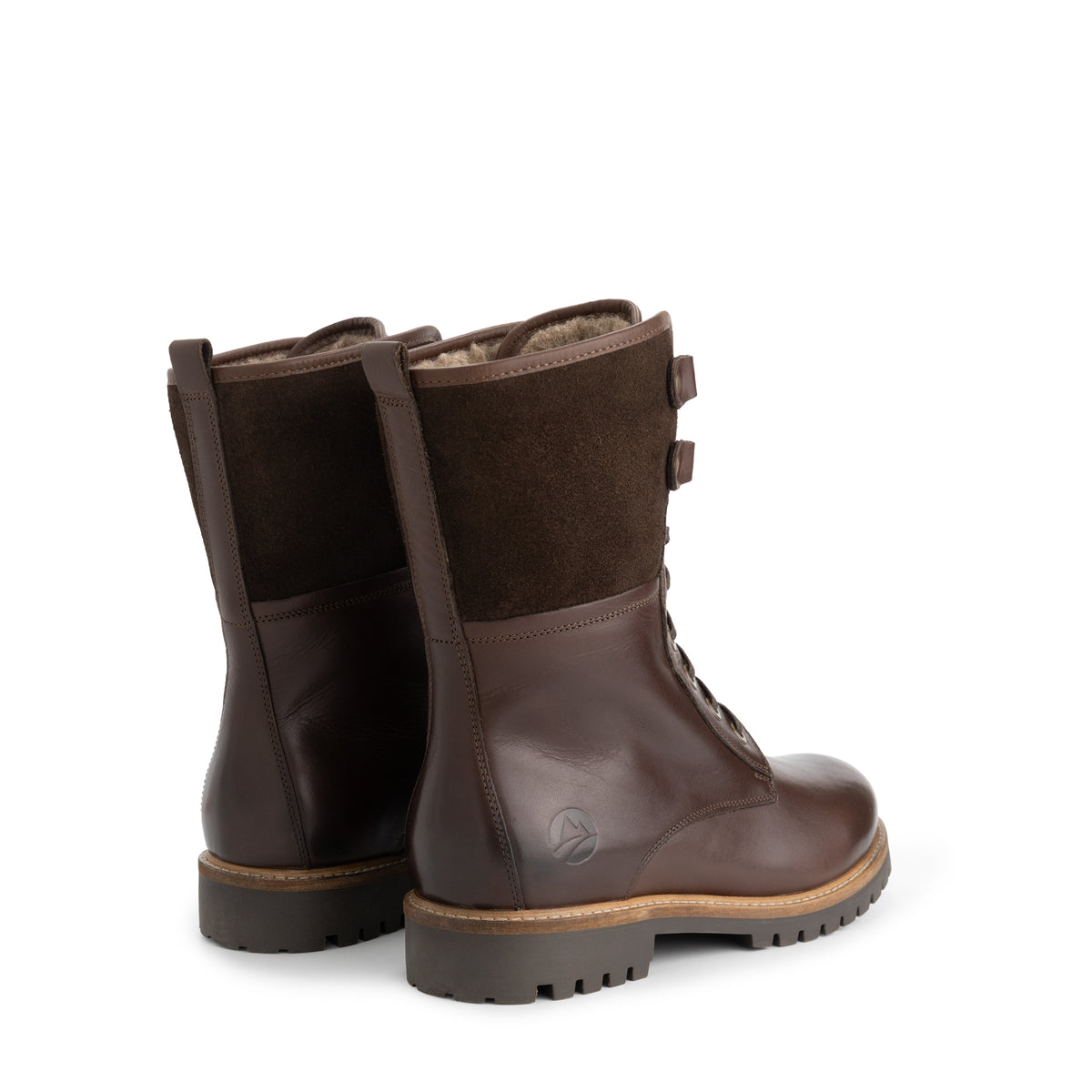 Jostedal Men - Lace-up boots - Wool-lined - Dark brown BD