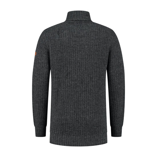 Turtleneck Boda Men - Knitted jumper - Antracite B