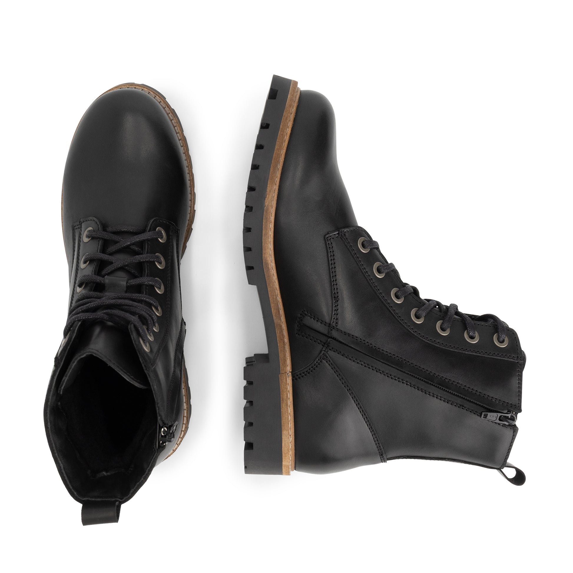 Norrland Men - Lace-up boots - Wool-lined - Black UPD
