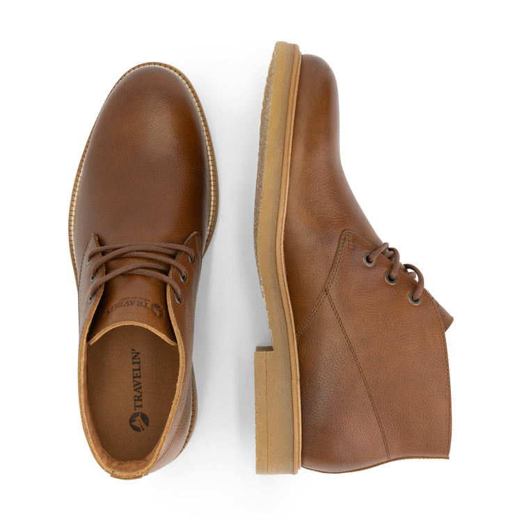 Ryhall - Leather lace-up shoes - Men - Cognac UPD
