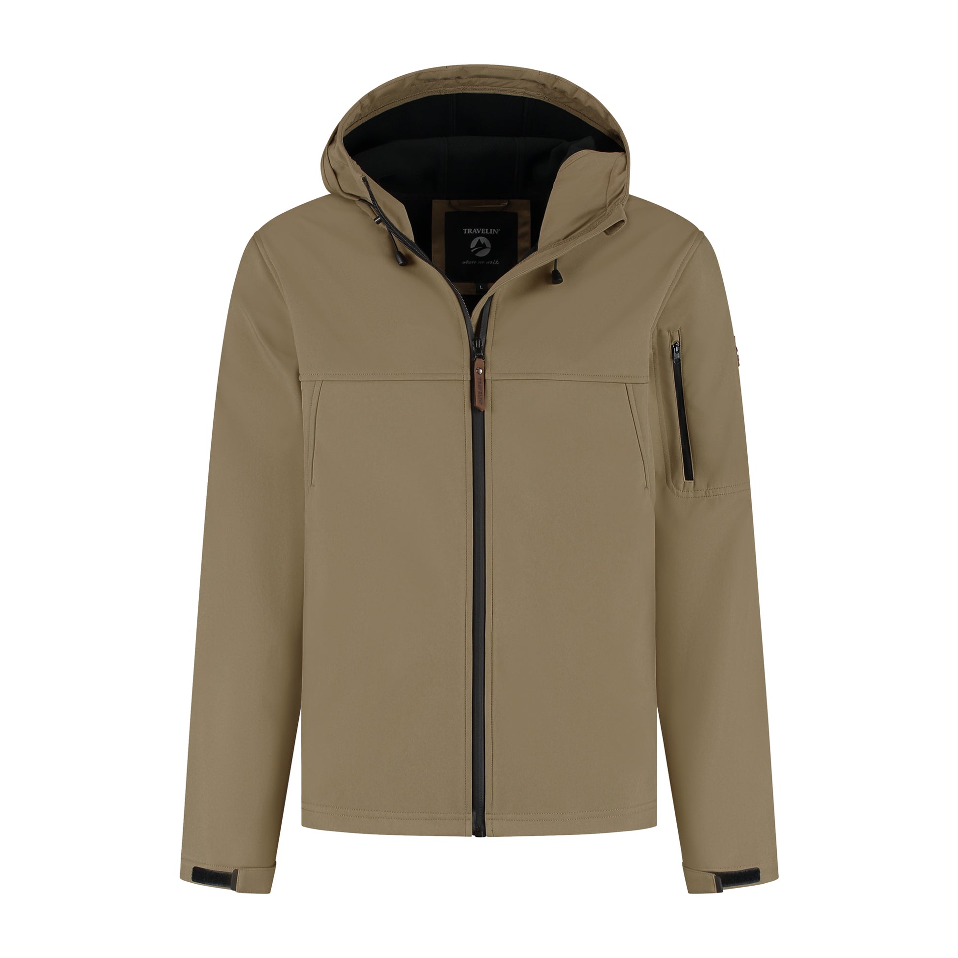 Stian - Waterproof softshell jacket - Men - Brown F