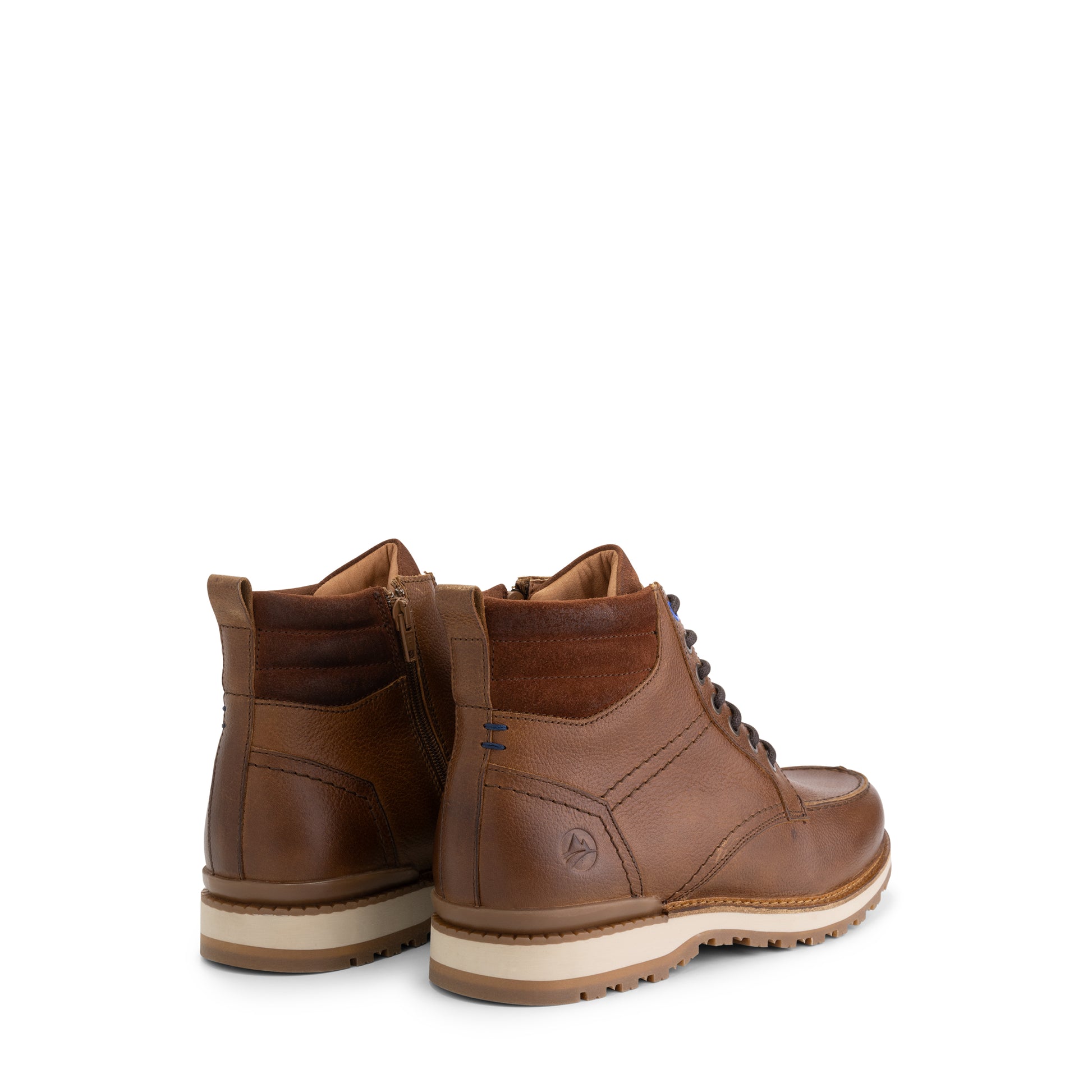 Levring Men - Lace-up boots - Wool-lined - Cognac BD