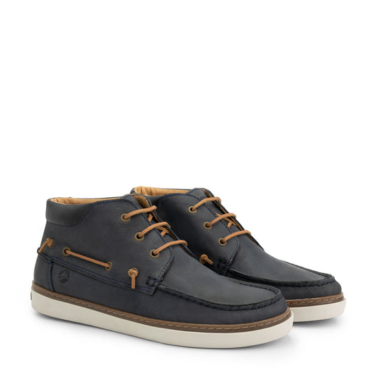 Helford Men - Mid lace-up shoes - Leather - Navy FRD