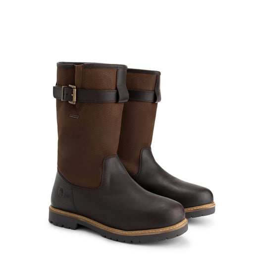 Frostad Women - Outdoor Boots - Wool-Lined - Dark Brown FRD