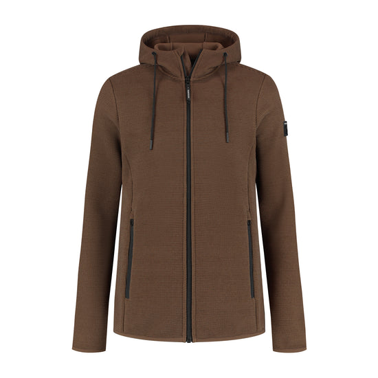 Tilde Women - Outdoor Vest - Fleece - Dark Brown F