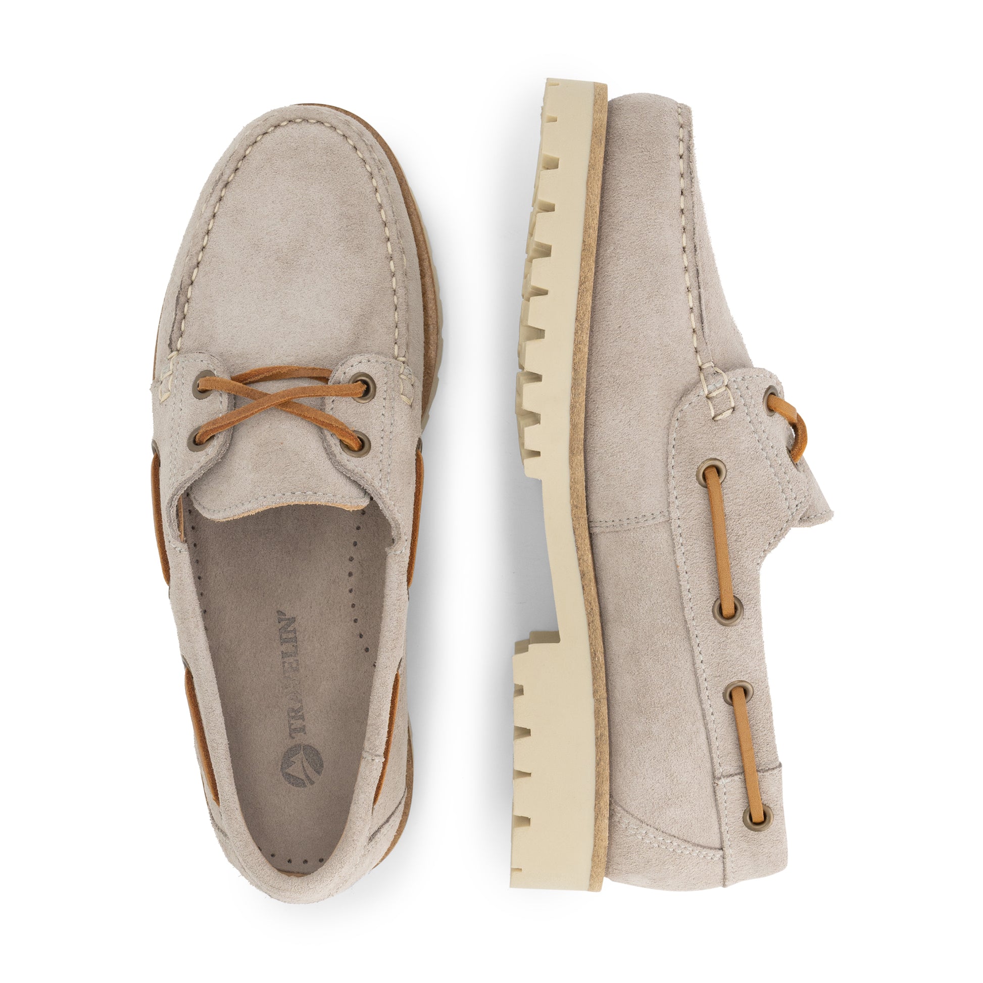 Salla Women - Boat shoes - Suede - Grey UPD