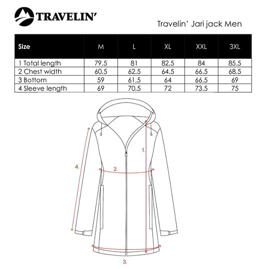 Jari - Waterproof jacket - Men - Dark green SC
