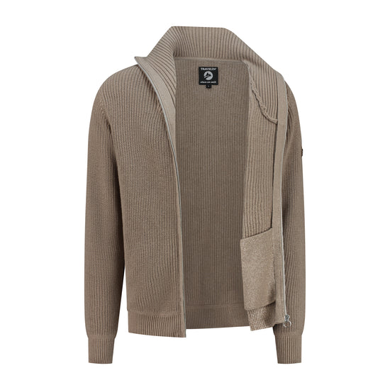 Snowdon Men - Cardigan - Cashmere blend - Sand CVO