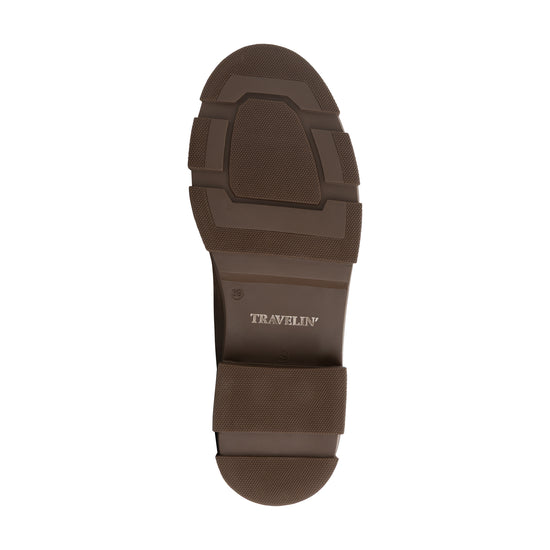 Travelin' Strilde Women - Chelsea boots - Wool-lined - Brown UNS