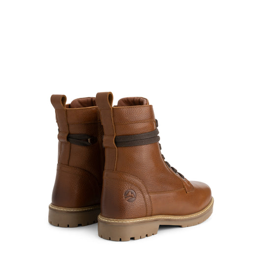 Kongsmark Women - Lace-up boots - Wool-lined - Cognac BD