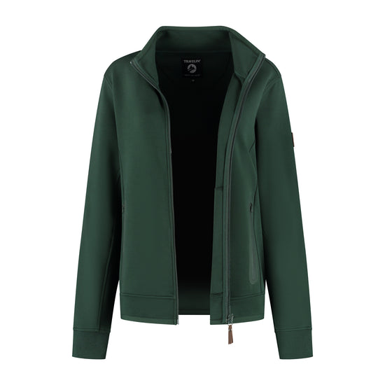 Olia Women - Outdoor Cardigan - Sweat - Dark green CVO