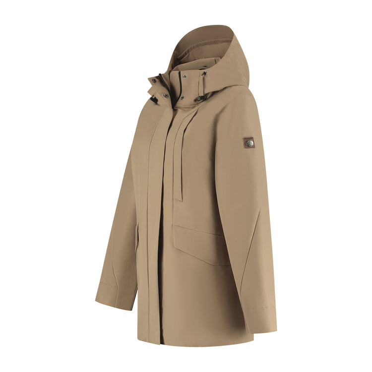 Leyla Women - Hardshell jacket - Waterproof - Light brown FL