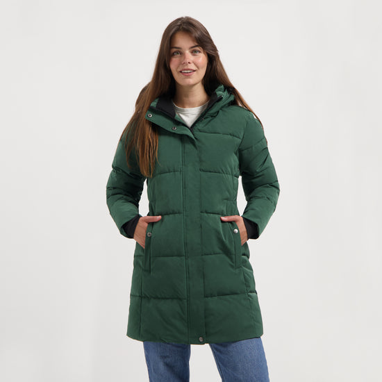 Rissne Women - Puffer jacket - Water-resistant - Dark green MV