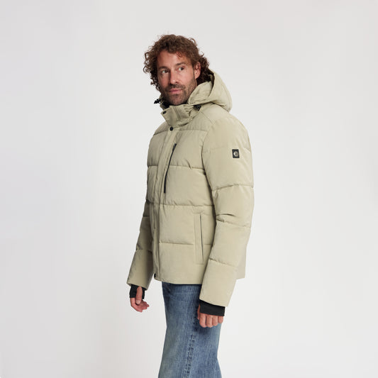 Amot Men - Puffer Winter Jacket - Waterproof - Light Brown MV2