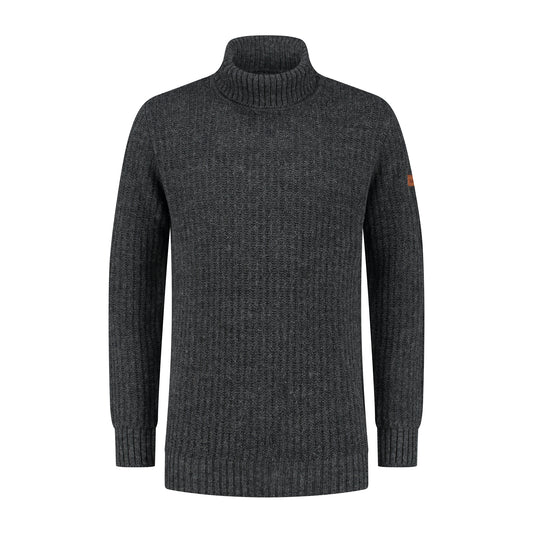 Turtleneck Boda Men - Knitted jumper - Antracite F