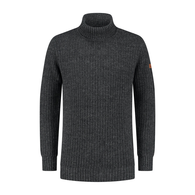 Turtleneck Boda Men - Knitted jumper - Antracite F