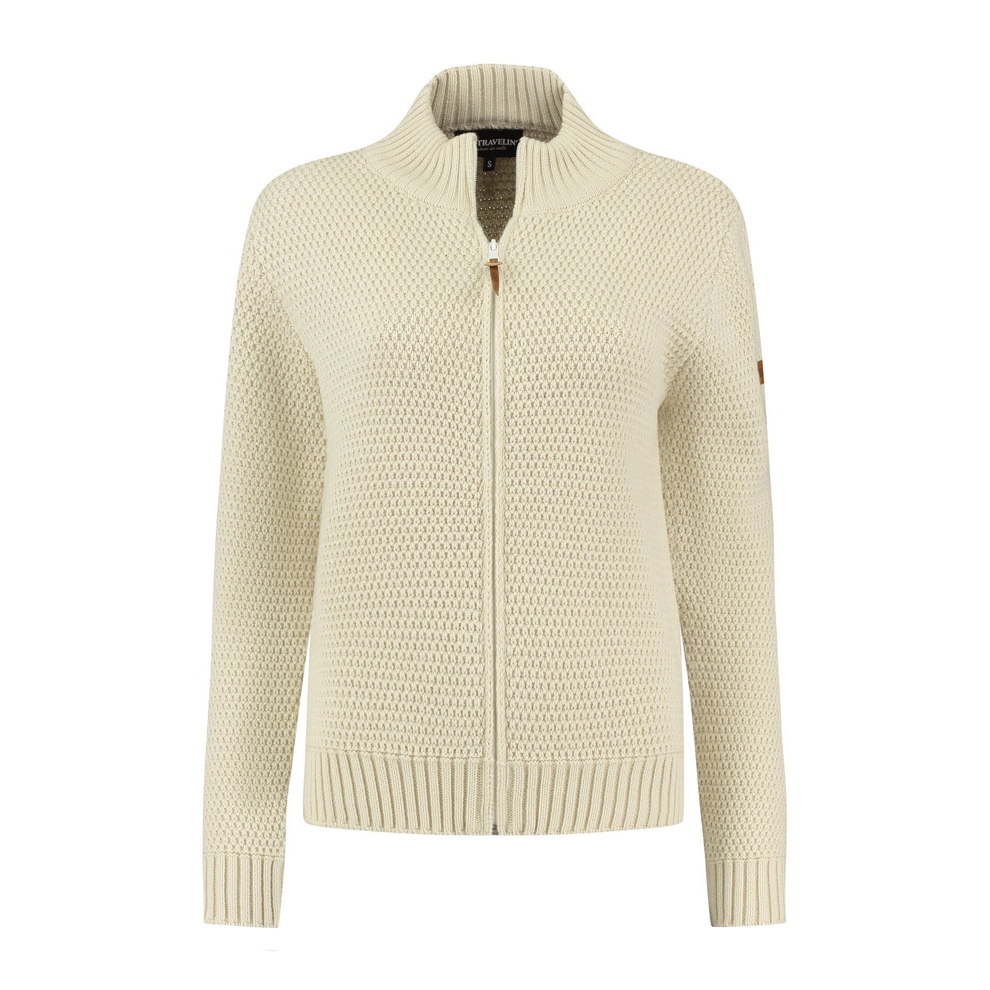 Kemi Women - Knitted Cardigan - Ecru F