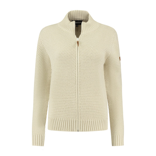 Kemi Women - Knitted Cardigan - Ecru F