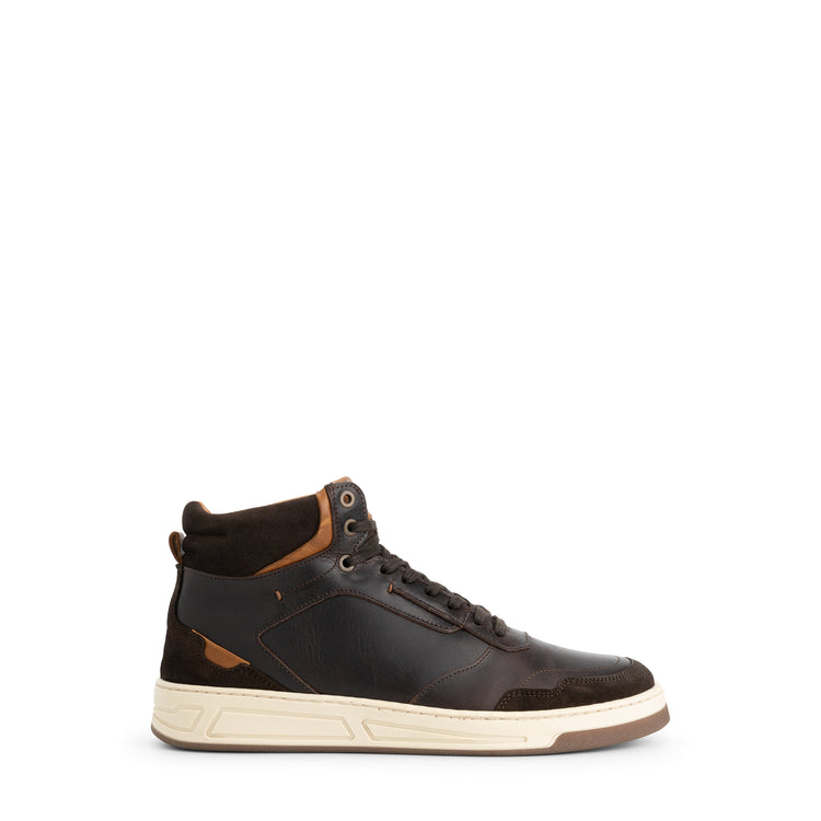 Durham Men - Mid-top sneakers - Leather - Dark brown R