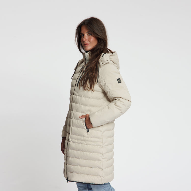 Saga Women - Puffer Winter Jacket - Waterproof - Sand MV2