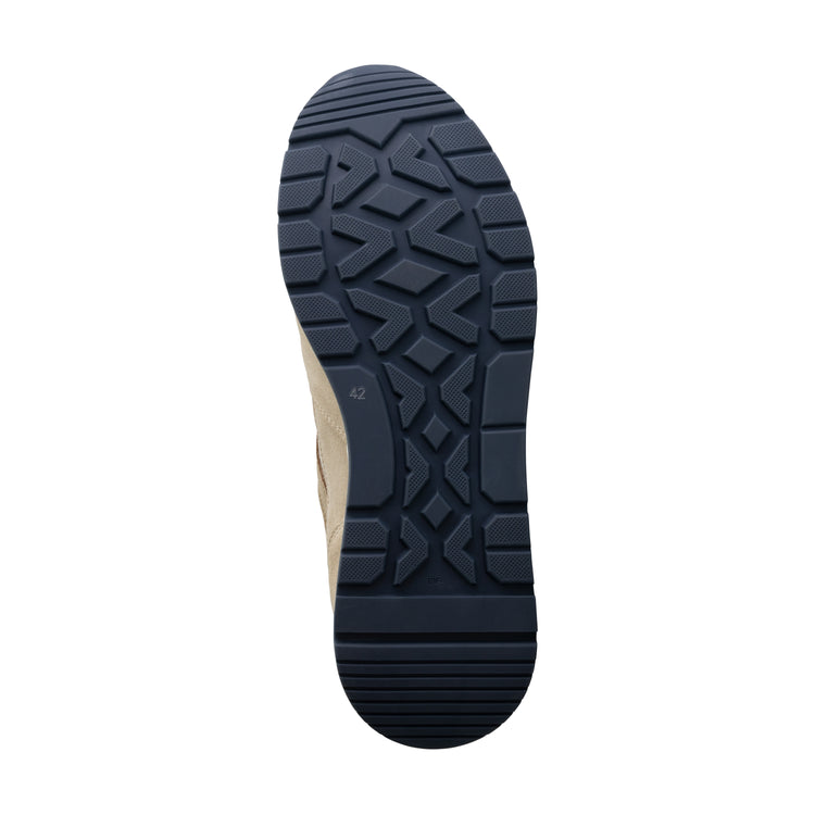Ledbury Men - Sneakers - Leather and canvas - Sand UNS