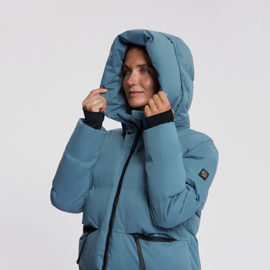 Odda Women - Puffer Winter Jacket - Waterproof - Blue MV2