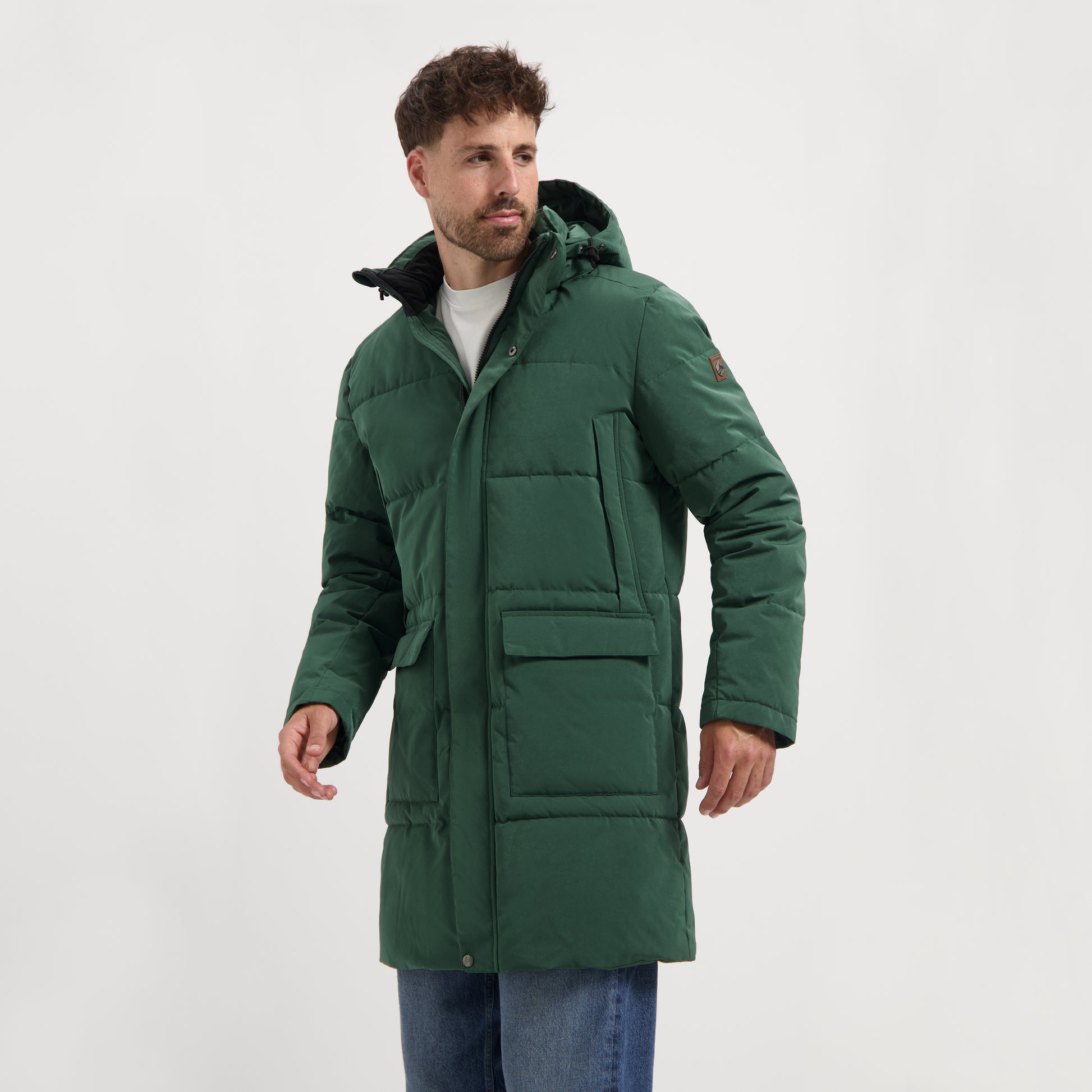 Ladan Men - Puffer jacket - Water-resistant - Dark green MV