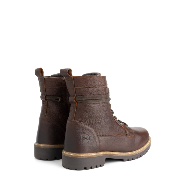 Trongsberg Men - Lace-up boots - Wool-lined - Dark brown BD