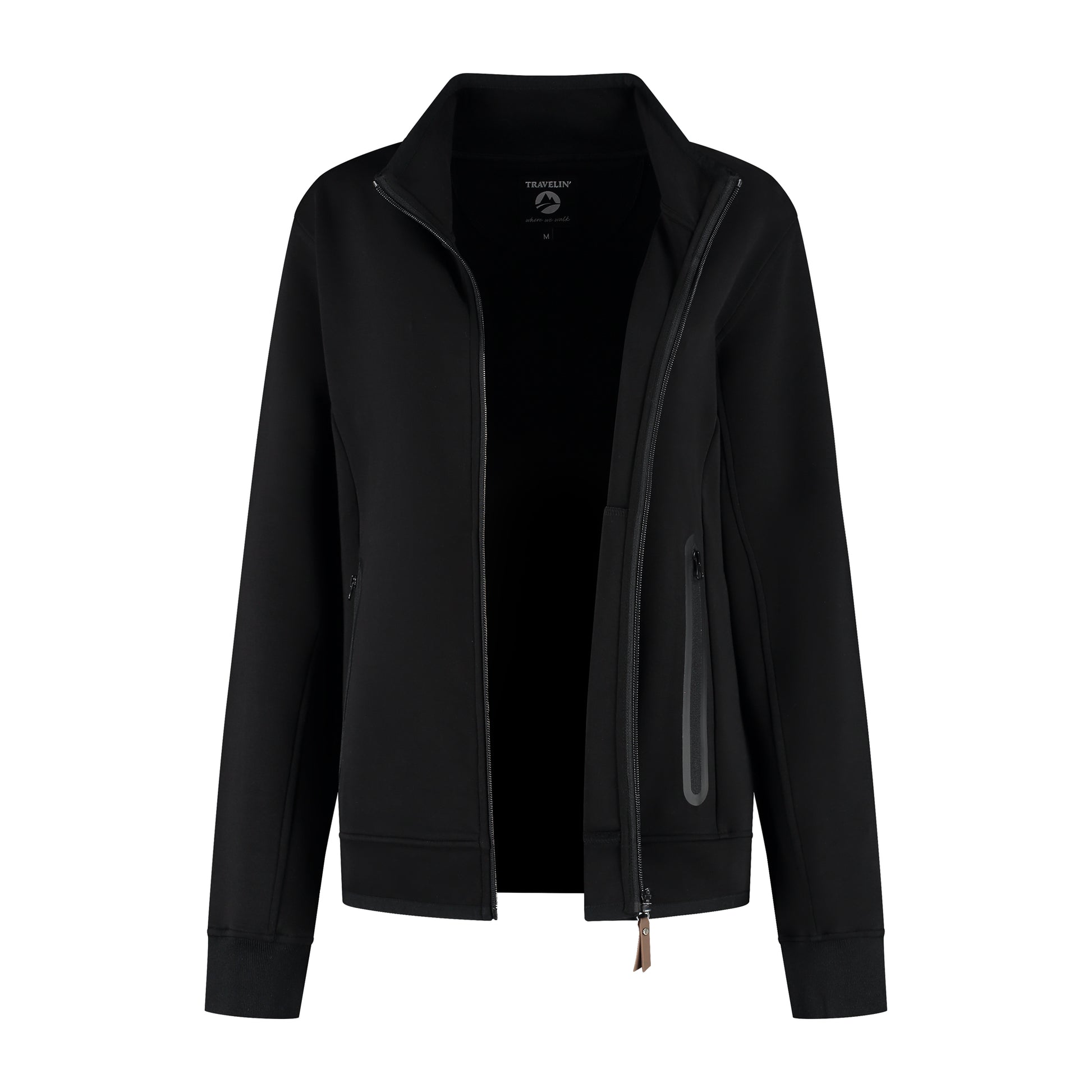 Olia Women - Outdoor Cardigan - Sweat - Black CVO