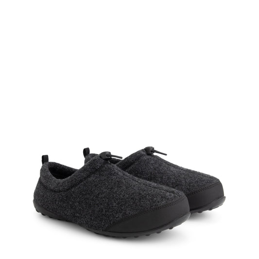 Back2Home Men - House slippers - Wool - Dark grey FRD