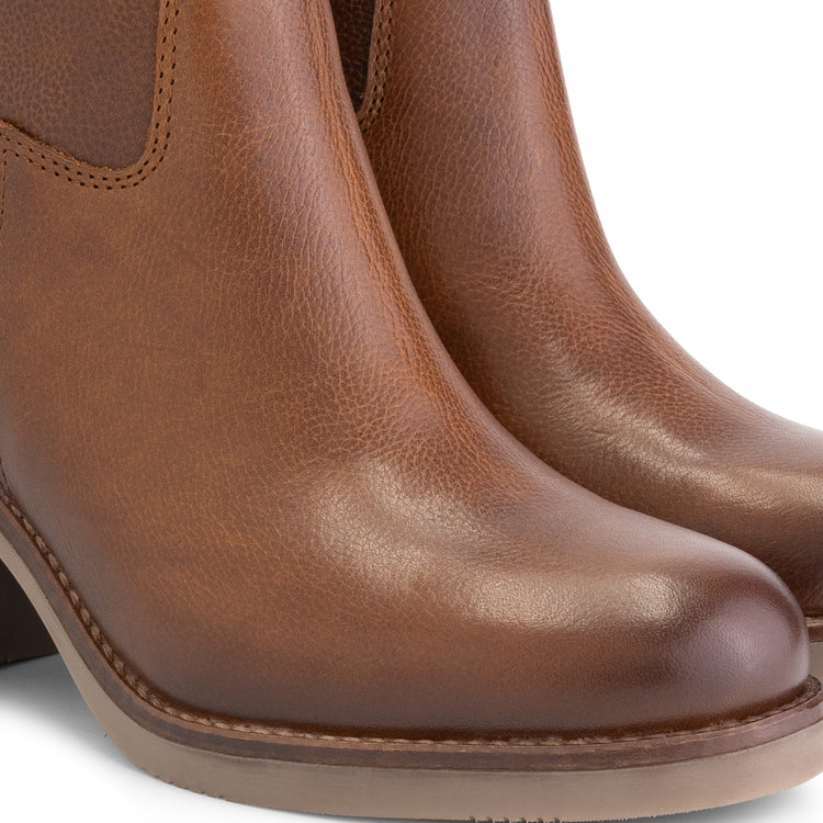 Isere Women - Ankle booties - Leather - Cognac DFW