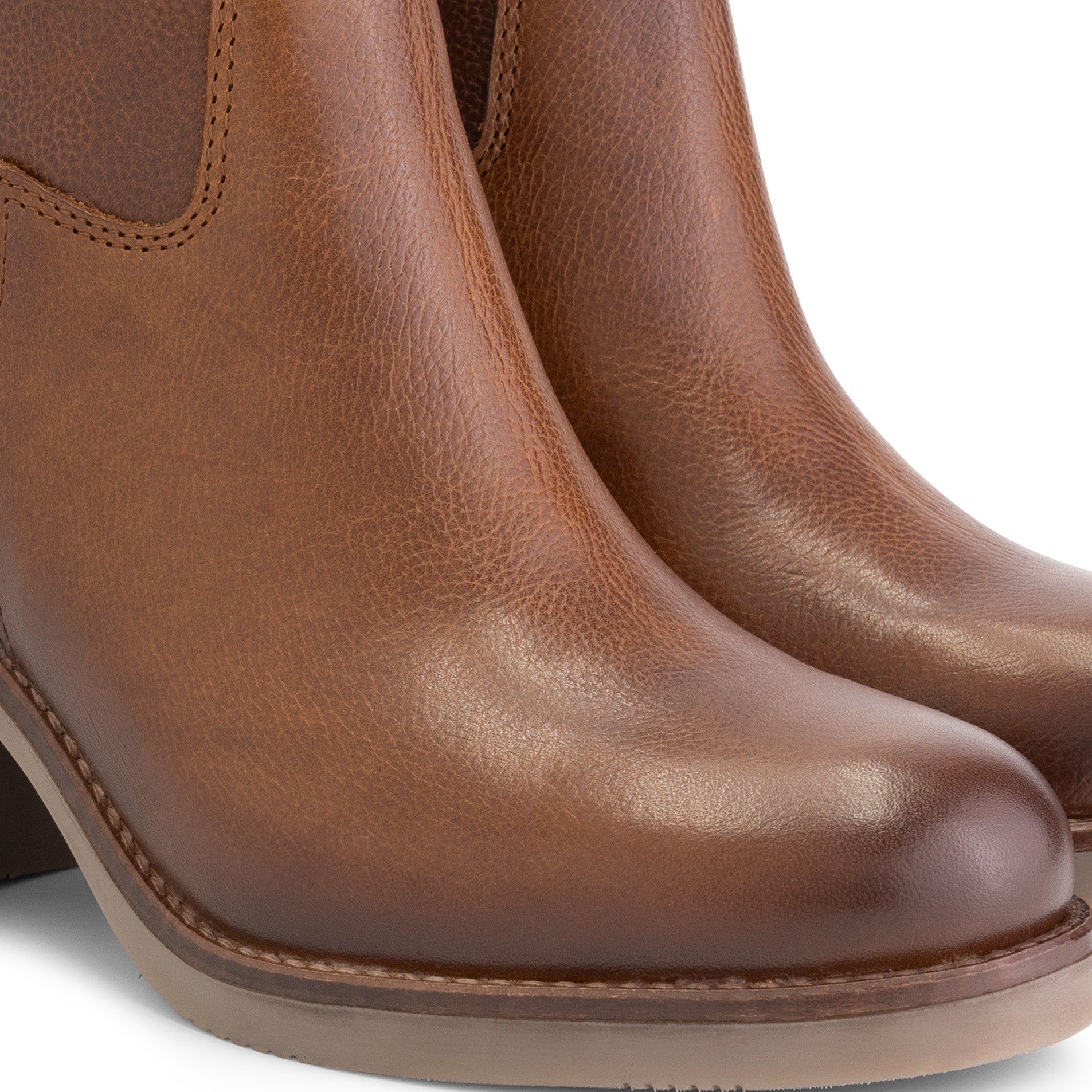Isere - Leather ankle boots - Women - Cognac DFW