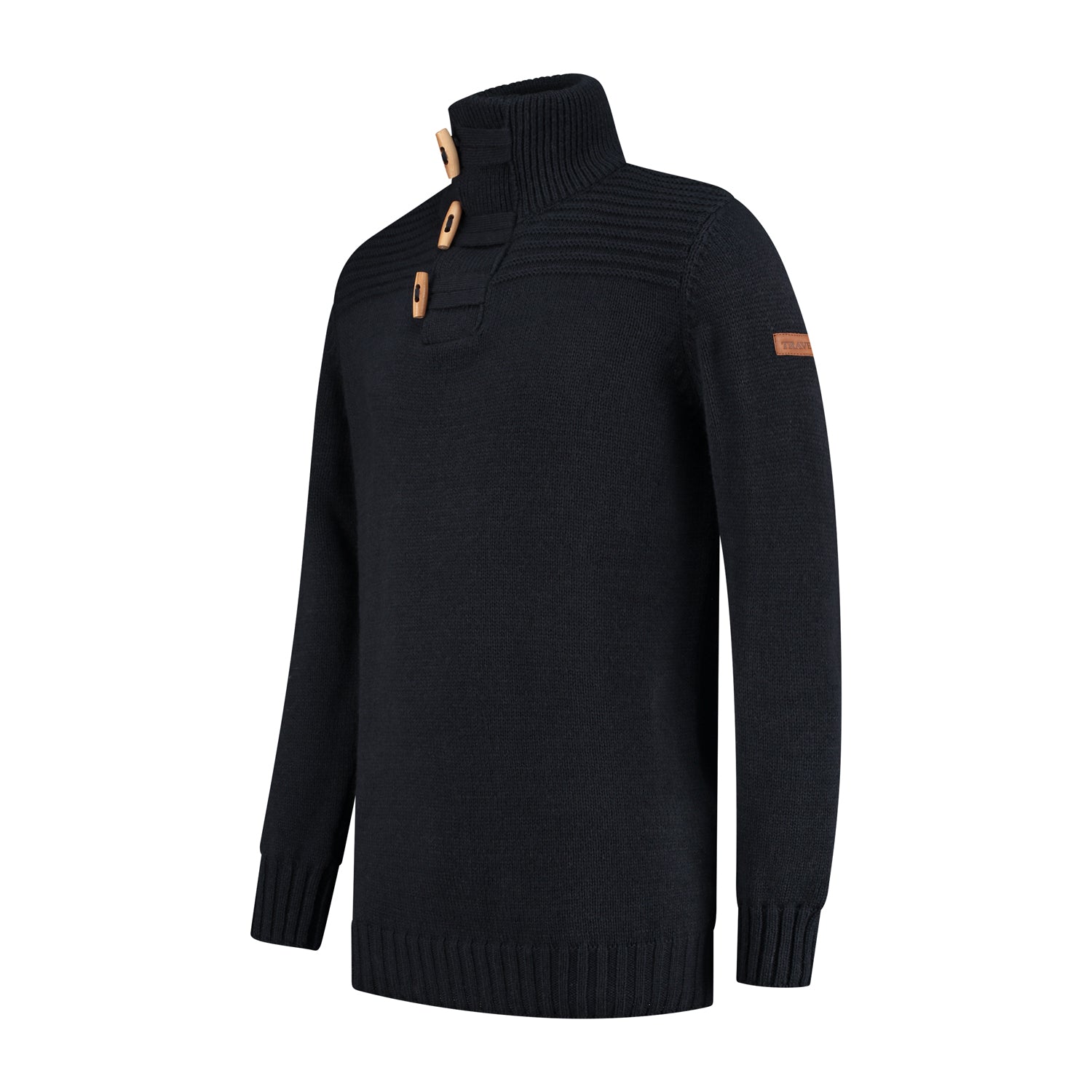 Orsa Men - High collar - Knitted jumper - Navy FL