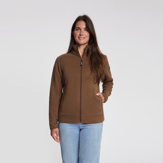 Rut Women - Outdoor Vest - Fleece - Dark Brown MV