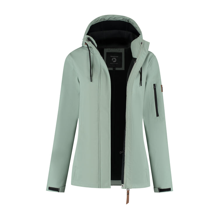 Malika - Waterproof softshell jacket - Women - Green CVO