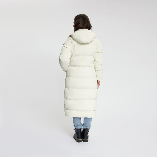 Unni Women - Puffer Winter Jacket - Corduroy - Off-White MV3