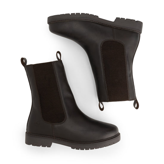 Herning Women - Chelsea boots - Wool-lined - Dark brown UPD