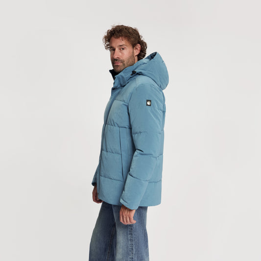 Asberg Men - Puffer Winter Jacket - Waterproof - Blue MV2
