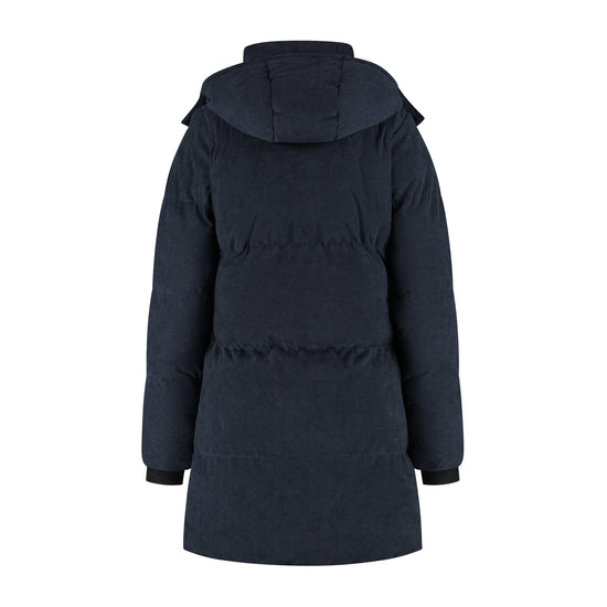 Ulvik Women - Puffer Winter Jacket - Corduroy - Navy B