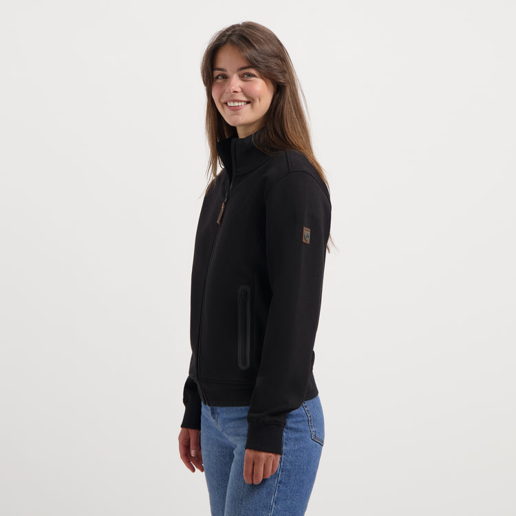 Olia Women - Outdoor Cardigan - Sweat - Black MV