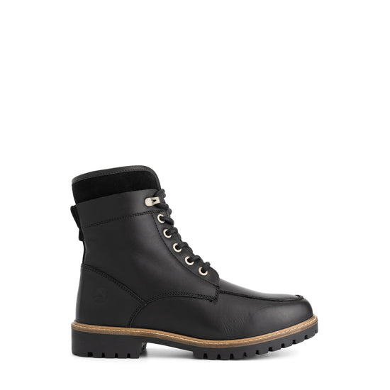 Langstrand Men - Lace-up boots - Wool-lined - Black R