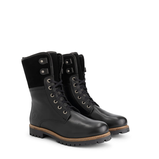 Jostedal Men - Lace-up boots - Wool-lined - Black FRD