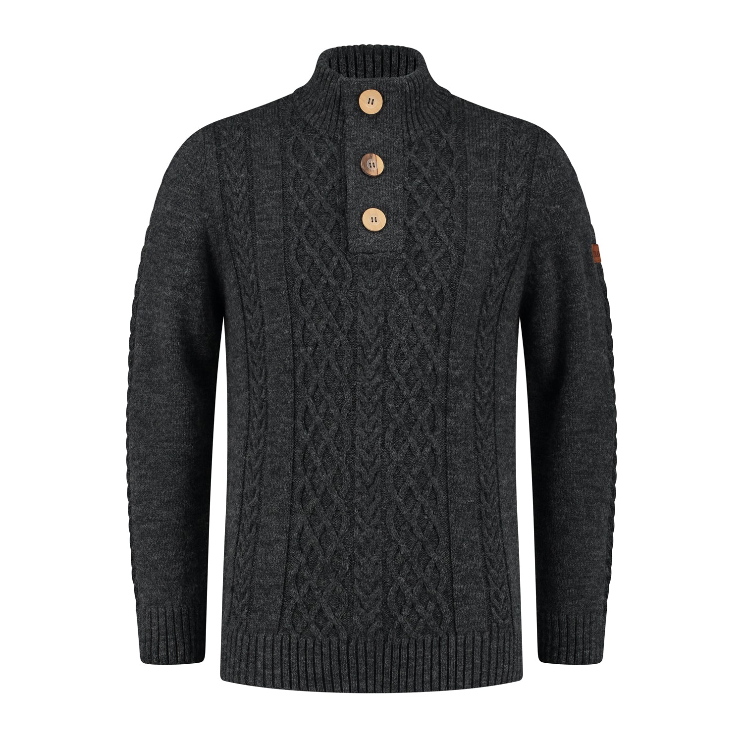 Falun Men - Knitted jumper - Antracite F