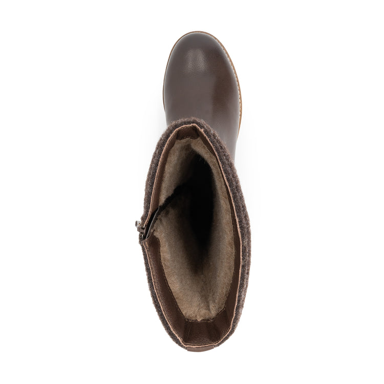 Skive Women - High boots - Wool/Felt - Dark brown UPS