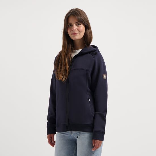 Stine Women - Hooded Cardigan - Sweat - Navy MV